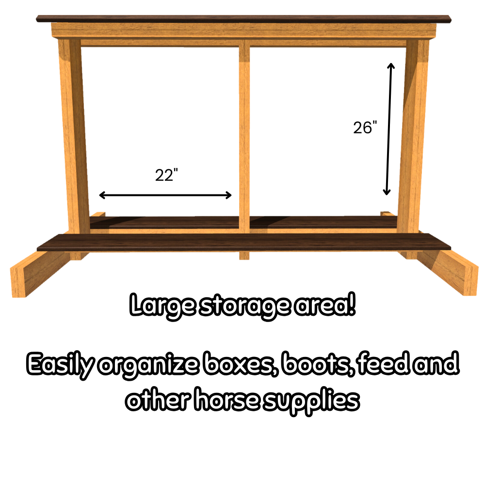 DIY Double Saddle Rack Plans