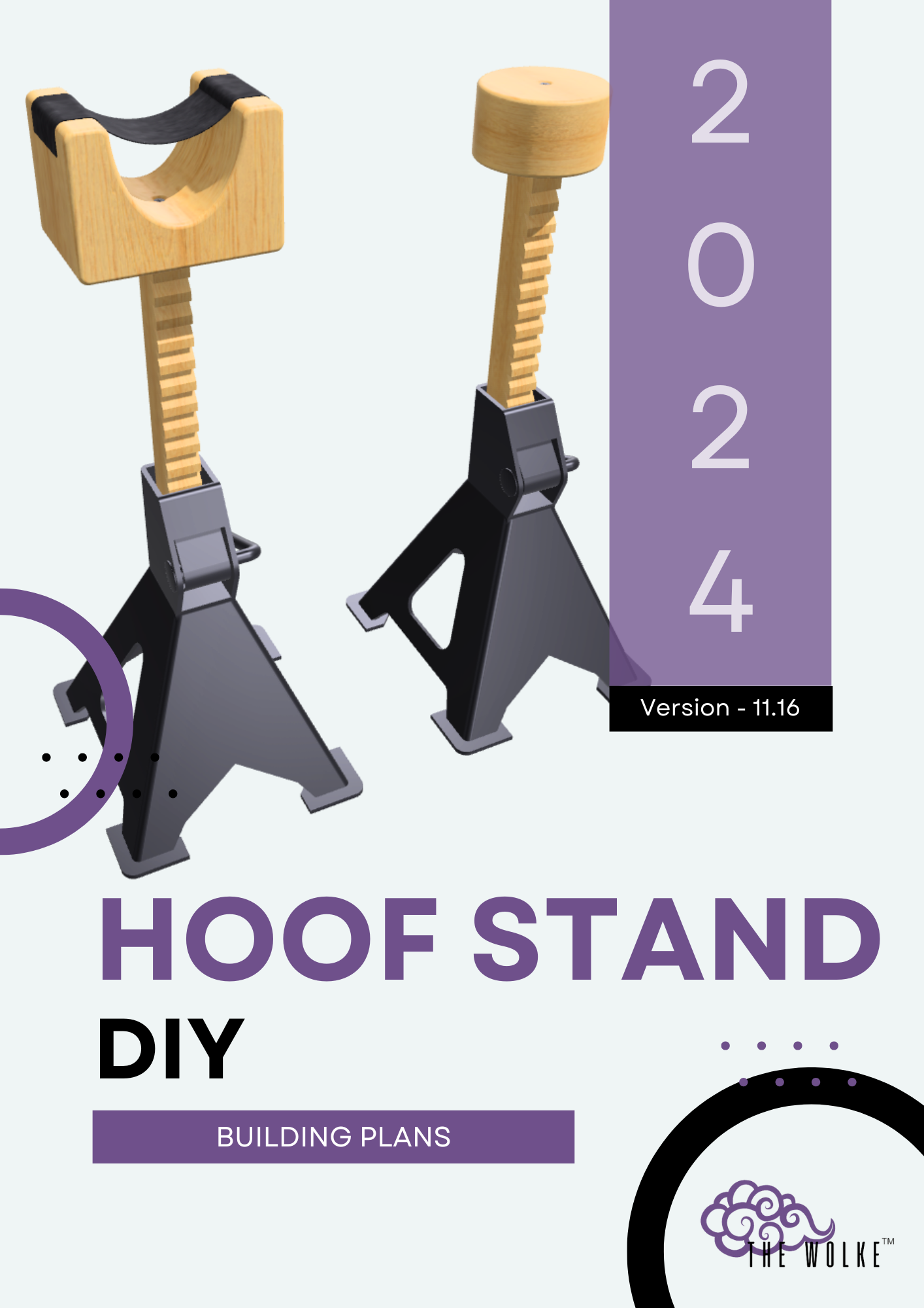 Horse Hoof Stand Insert for Jack Stand, DIY Blueprints