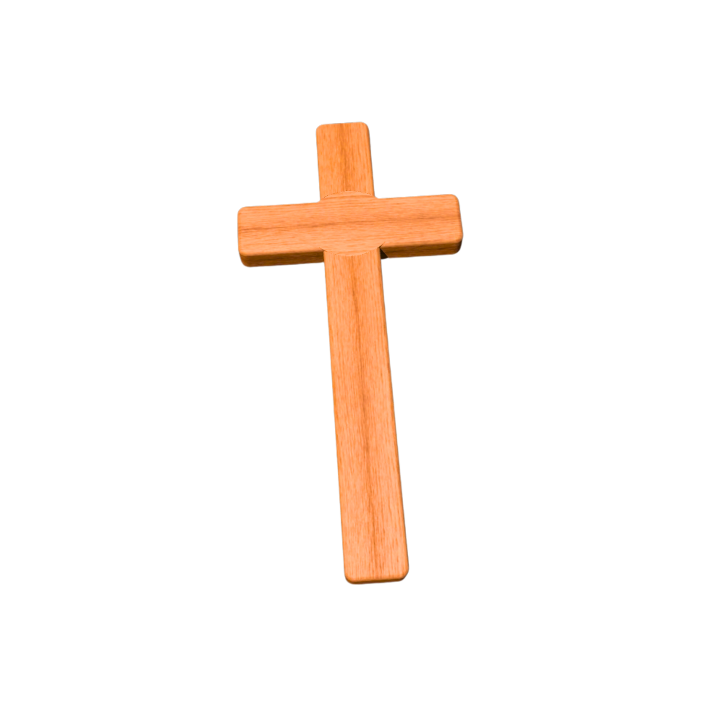 Rustic Handmade Wooden Cross with engraving option – Solid Wood Christian Decor with Natural Oil & Beeswax Finish