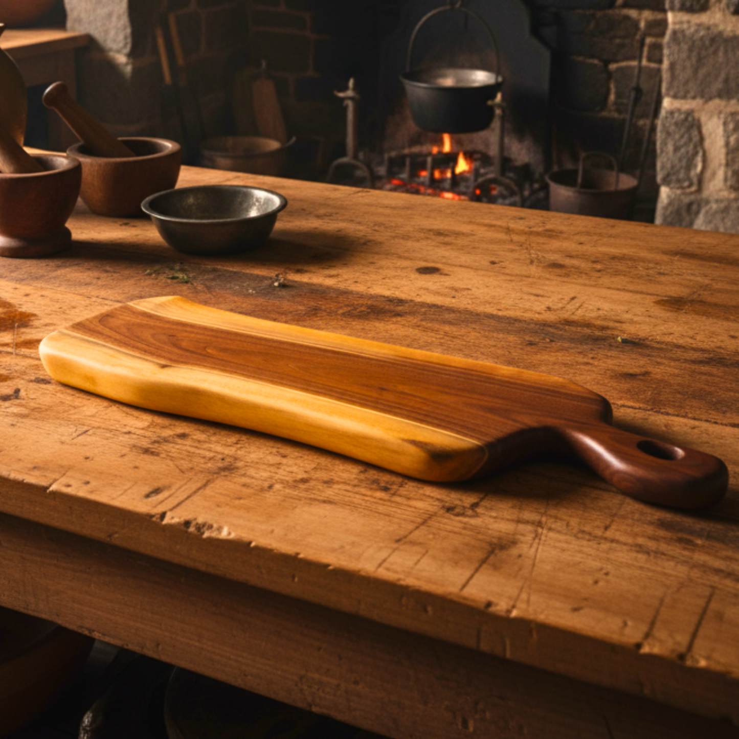 Live Edge Walnut Cutting Boards with Handle