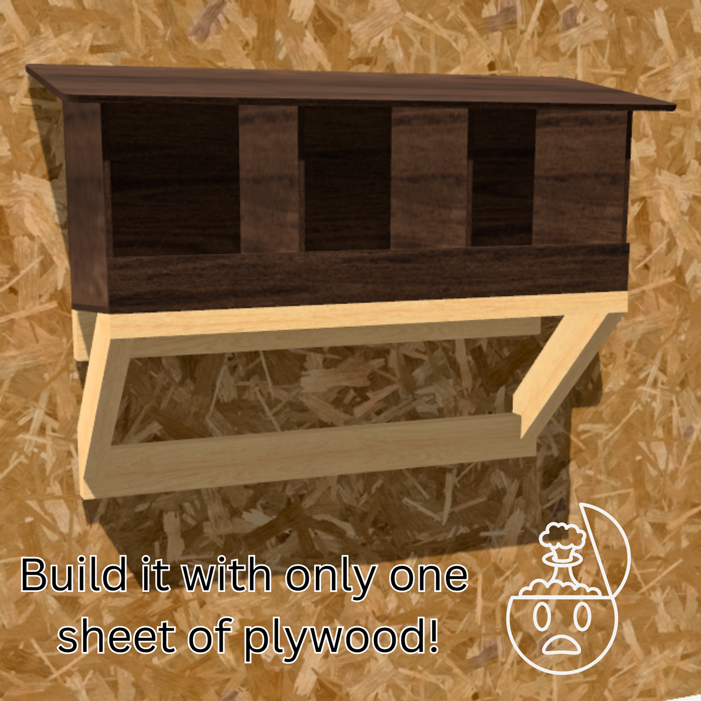 DIY Reversed Roll Out Nesting Box Plans