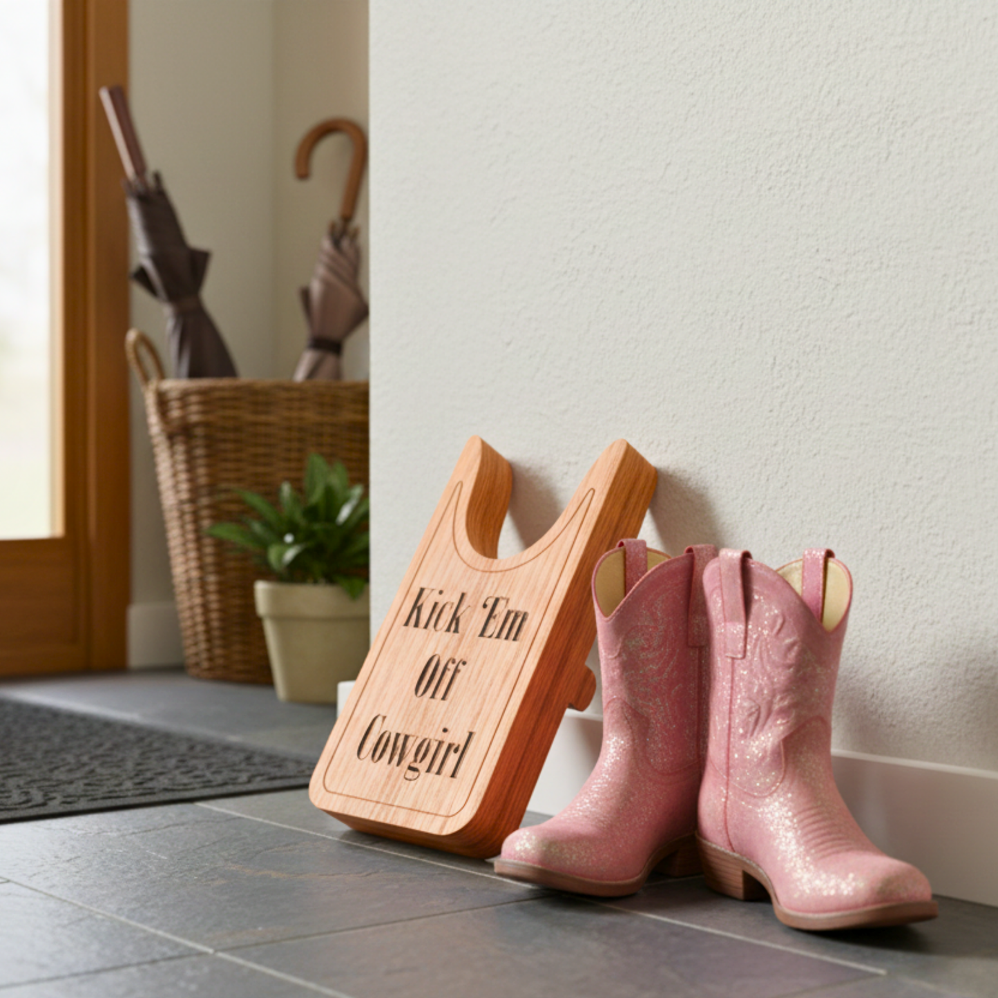 Handmade Wooden Boot Remover – Boot Jack & Boot Puller with Custom Engraving