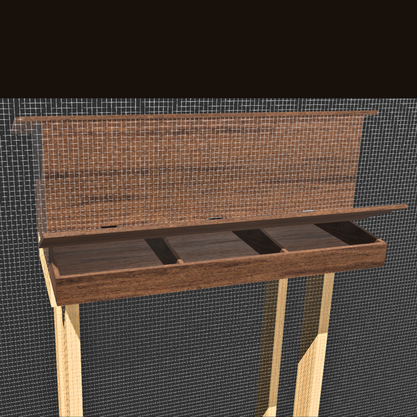 DIY Reversed Roll Out Nesting Box Plans