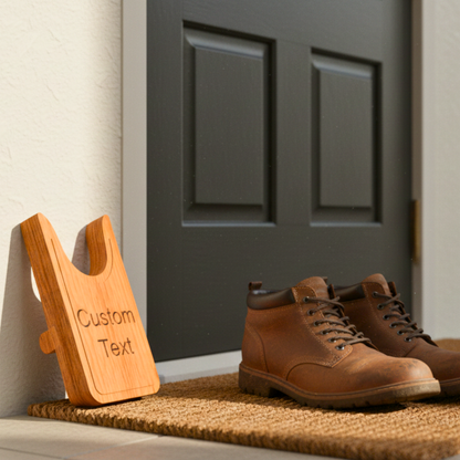 Handmade Wooden Boot Remover – Boot Jack & Boot Puller with Custom Engraving