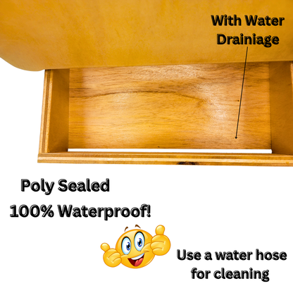 Comedero de gravedad para animales al aire libre