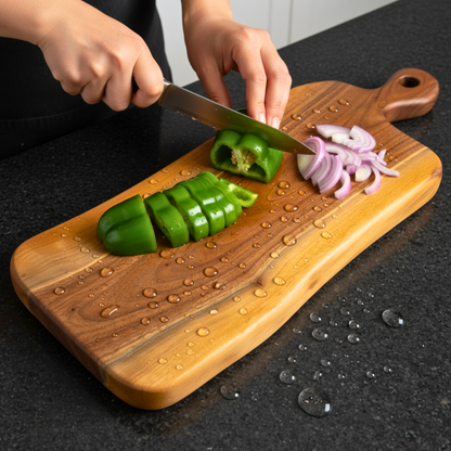 Live Edge Walnut Cutting Board – 24" Handmade, Reversible & Custom Engraved Serving Board