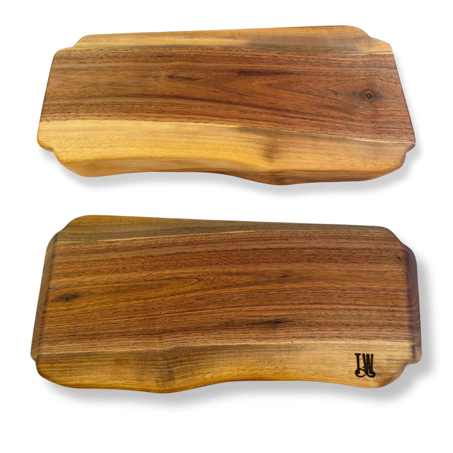 Live Edge Walnut Cutting Boards with Short Handles