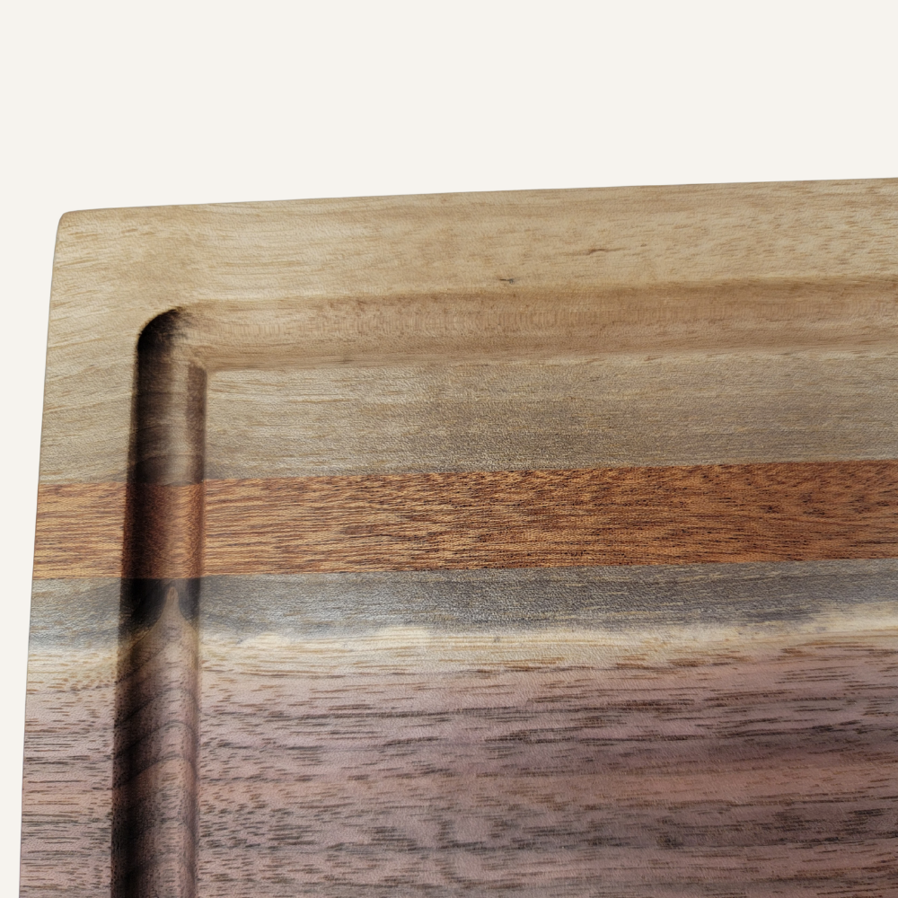 Walnut/Sapele Reversible Cutting Board 8.75" x 16" x 1.5"