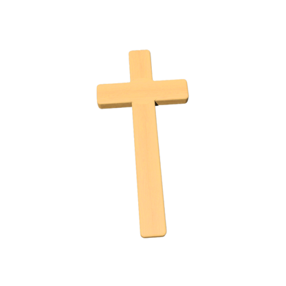 Rustic Handmade Wooden Cross with engraving option – Solid Wood Christian Decor with Natural Oil & Beeswax Finish