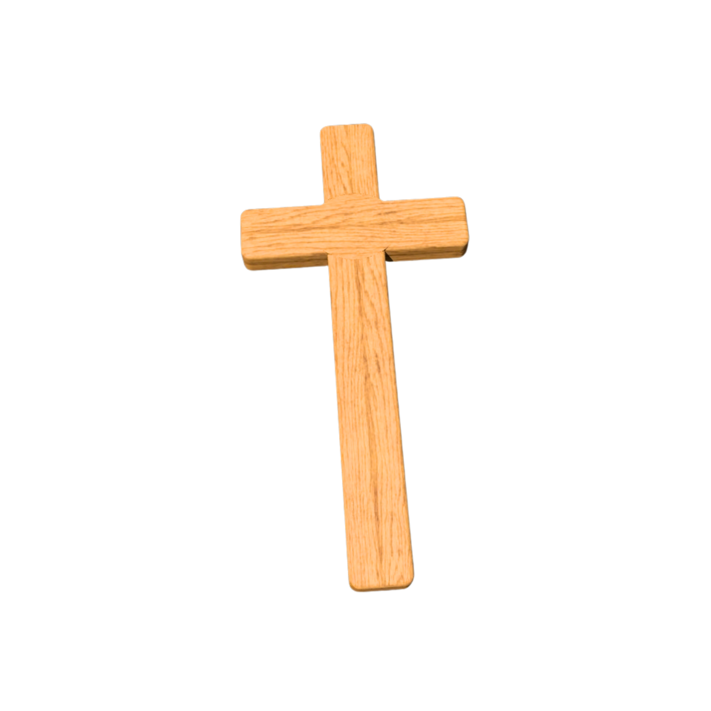 Rustic Handmade Wooden Cross with engraving option – Solid Wood Christian Decor with Natural Oil & Beeswax Finish