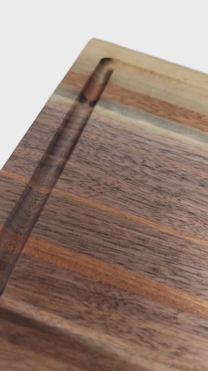 Walnut/Sapele Reversible Cutting Board 8.75" x 16" x 1.5"